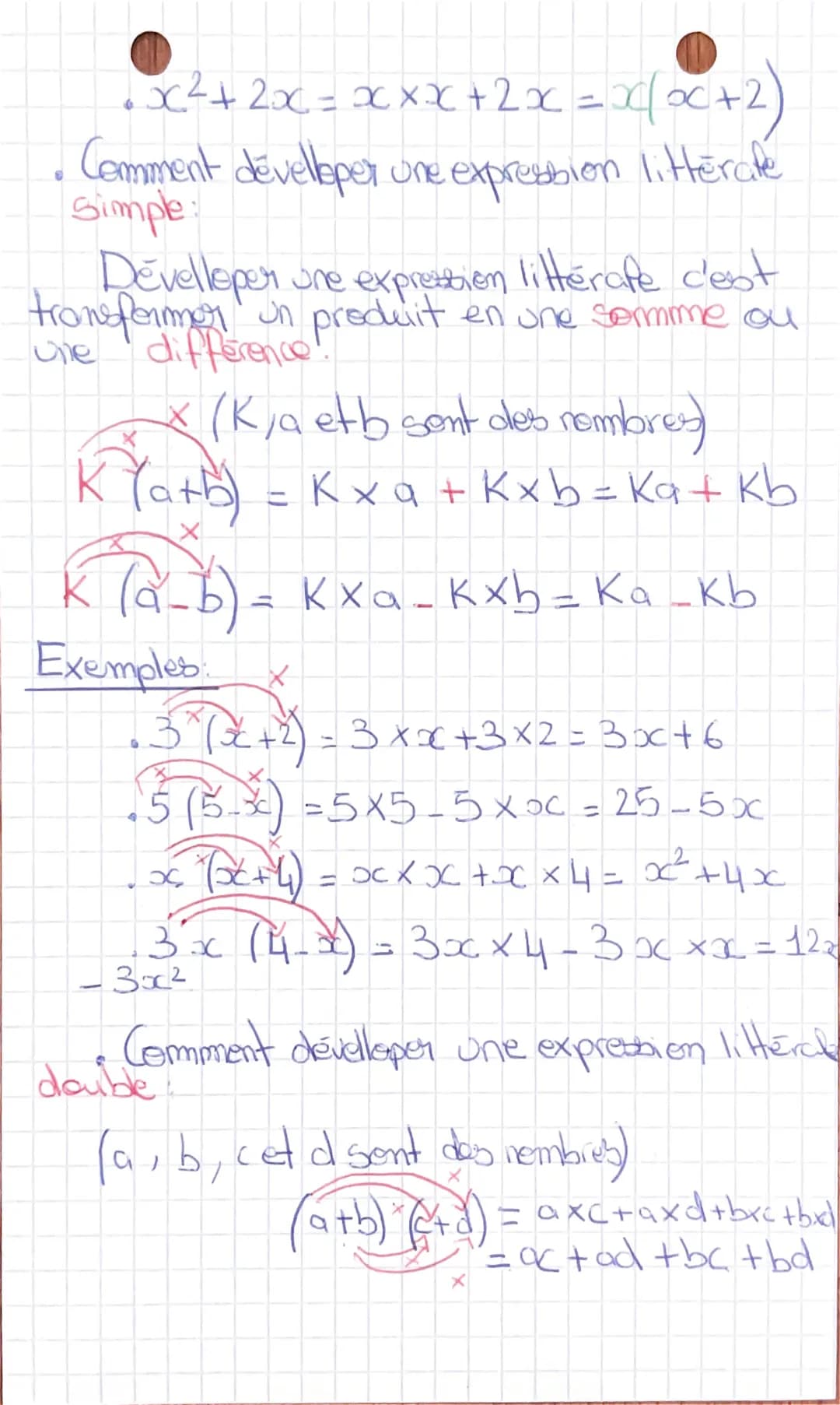 L₂ Catculo litéraux
Comment réduire une expression littérate:
Definition: Reduire une expression littérate
C'est Tecrire avec le moins de te