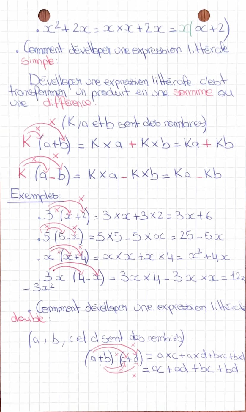 L₂ Catculo litéraux
Comment réduire une expression littérate:
Definition: Reduire une expression littérate
C'est Tecrire avec le moins de te