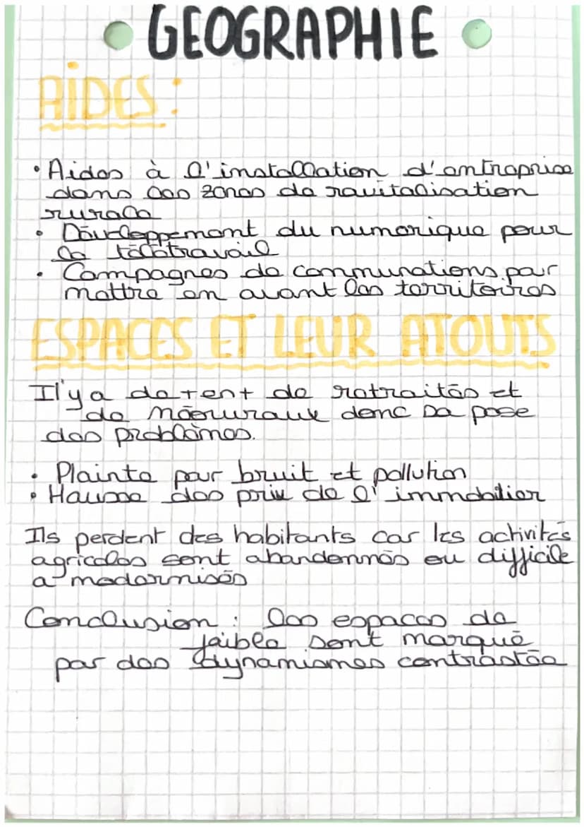 •GEOGRAPHIE
loo espaces de faible densità
Braupe
Landes
attractif
ܚܝܢܩn
Territoire
Champagnes
Morvan/
Massip
Contrale!
ATOUTS
Le tourisme sk