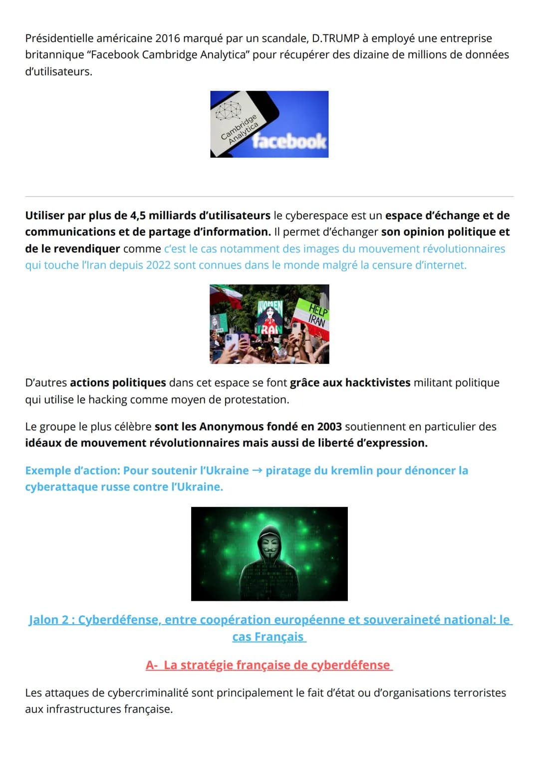 00000
THÈME CONCLUSIF
LE CYBERESPACE
HGGSP-TERMINALE
Ö
*
ooooo
00000
*
Le cyberespace : conflictualité et coopération entre les acteurs
INTR