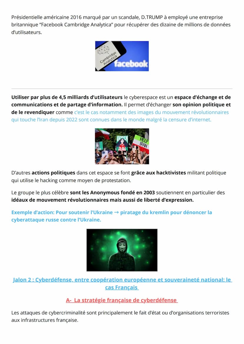 00000
THÈME CONCLUSIF
LE CYBERESPACE
HGGSP-TERMINALE
Ö
*
ooooo
00000
*
Le cyberespace : conflictualité et coopération entre les acteurs
INTR