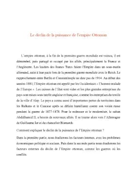 Know Composition le déclin de l'empire Ottoman  thumbnail