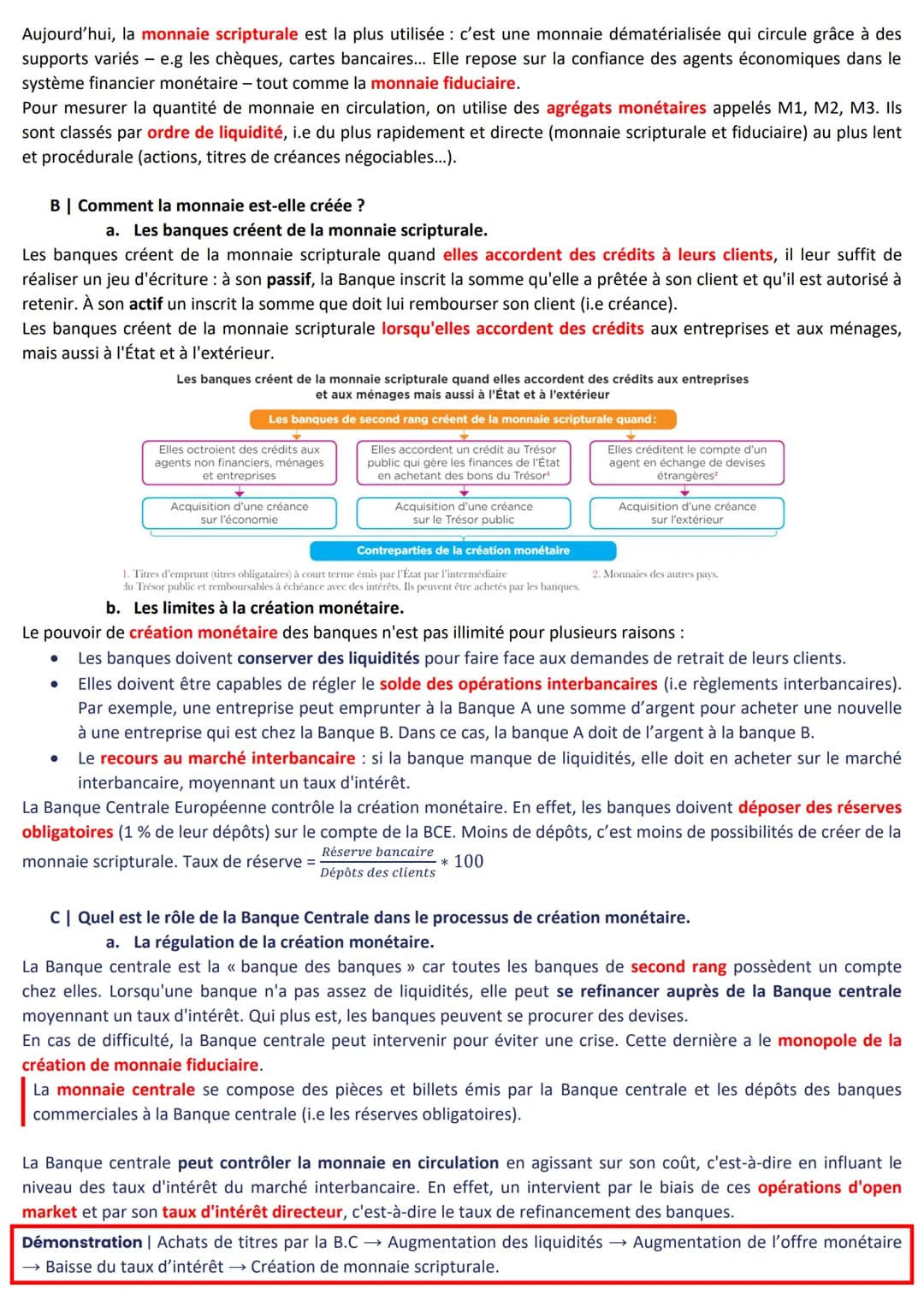 ECONOMIE - Chapitre 5 | Qu'est-ce que la monnaie et comment est-elle créée ?
A | Quelles sont les fonctions et formes de la monnaie.
a. Les 