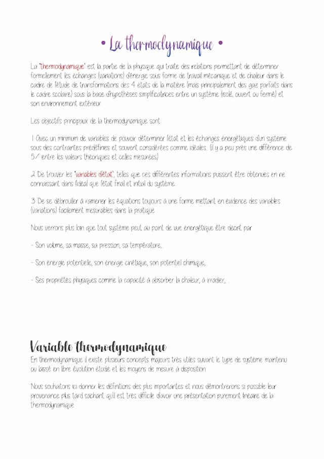 Know La thermodynamique  thumbnail
