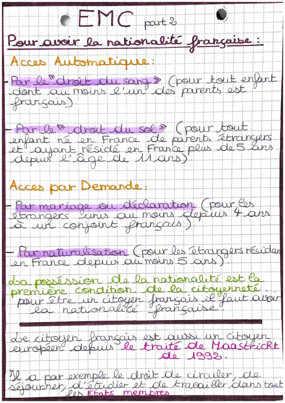 définition
. EMC
:
DO
part 1
Citoyen: personne appartenant à une
nation et qui participe à la
vie politique de son pays
Démocratie : système