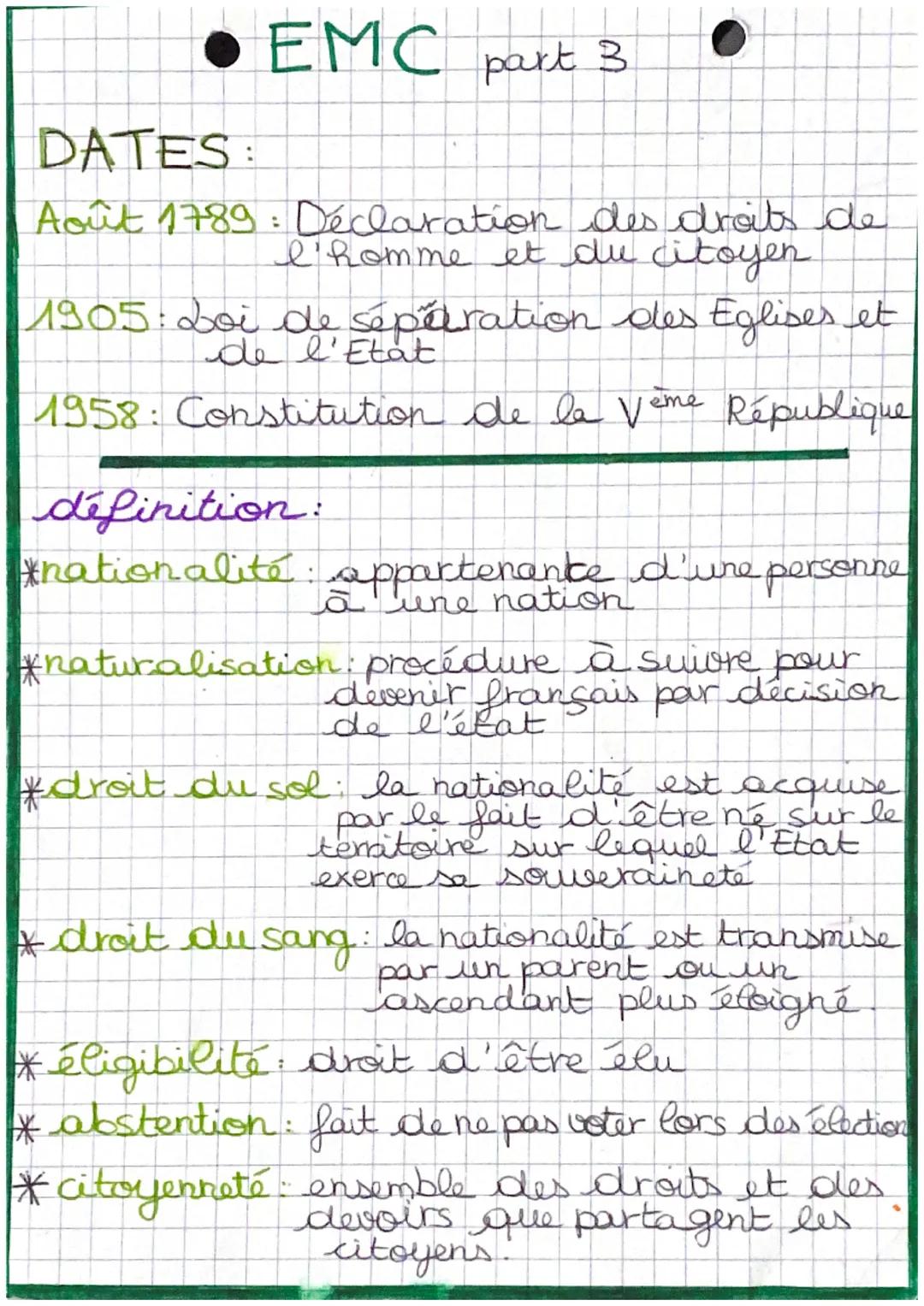 définition
. EMC
:
DO
part 1
Citoyen: personne appartenant à une
nation et qui participe à la
vie politique de son pays
Démocratie : système