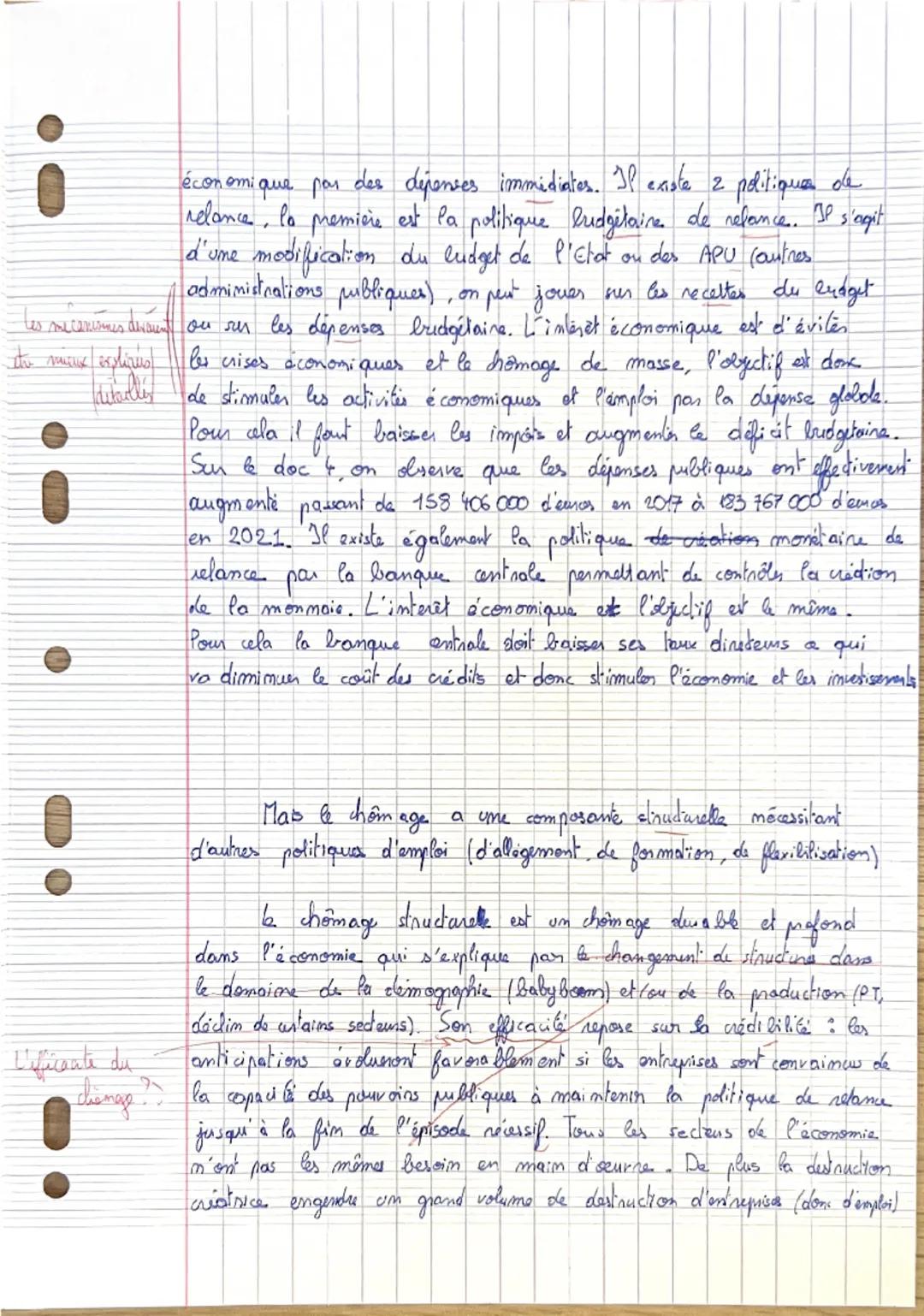 I- Les politiques de soutien à la demande sont efficaces contre le chômage lorsqu'il est de nature conjoncturelle.

L'analyse keynésienne du