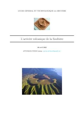 Know L'activité volcanique de la Soufrière thumbnail