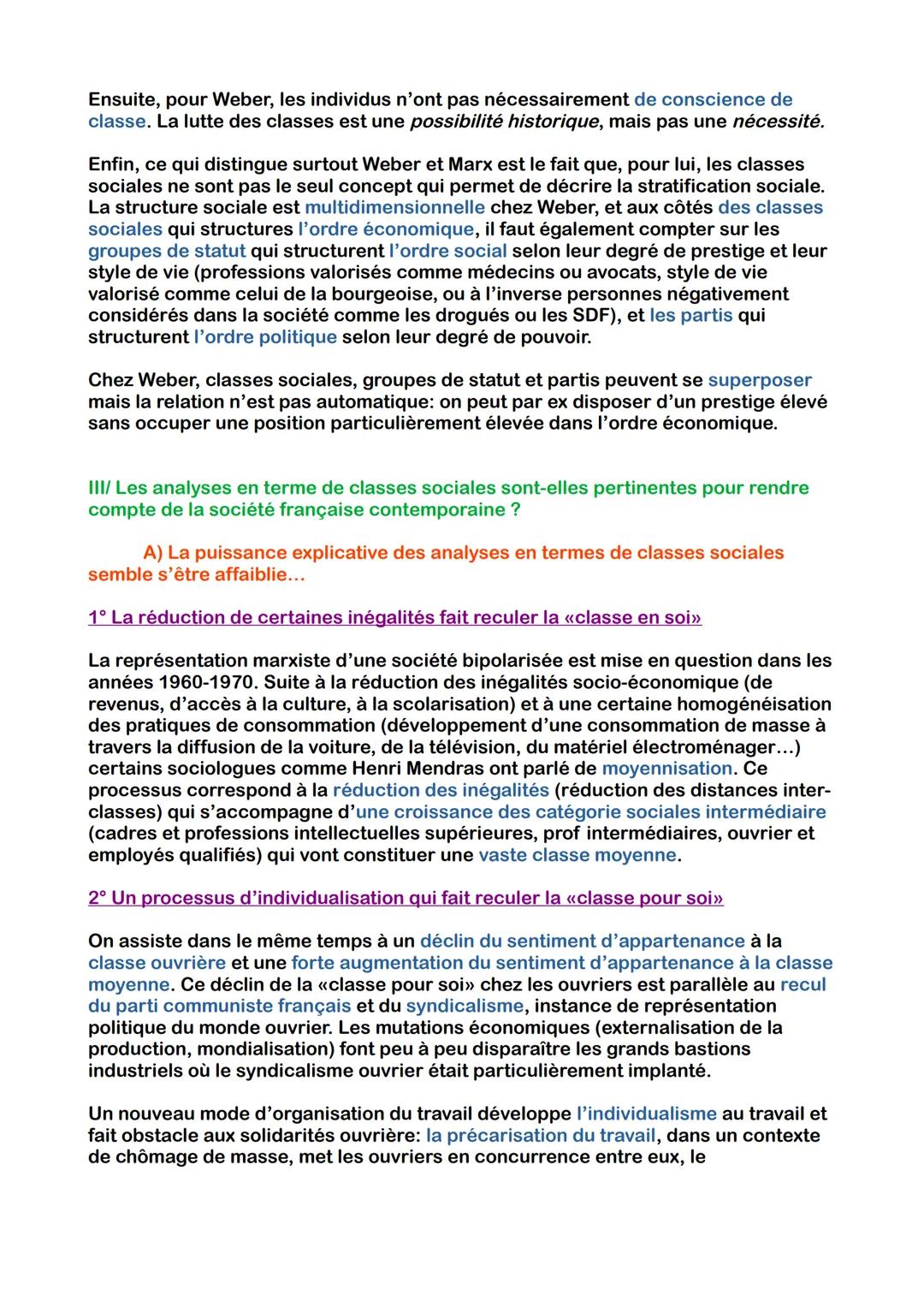 Chapitre 5: Comment est structurée la société française actuelle ?
I/ Un espaces social hiérarchisé qui se transforme en continûment
social
