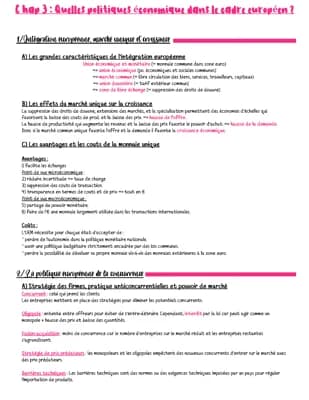 Know Quelles politiques économique dans le cadre européen ? thumbnail