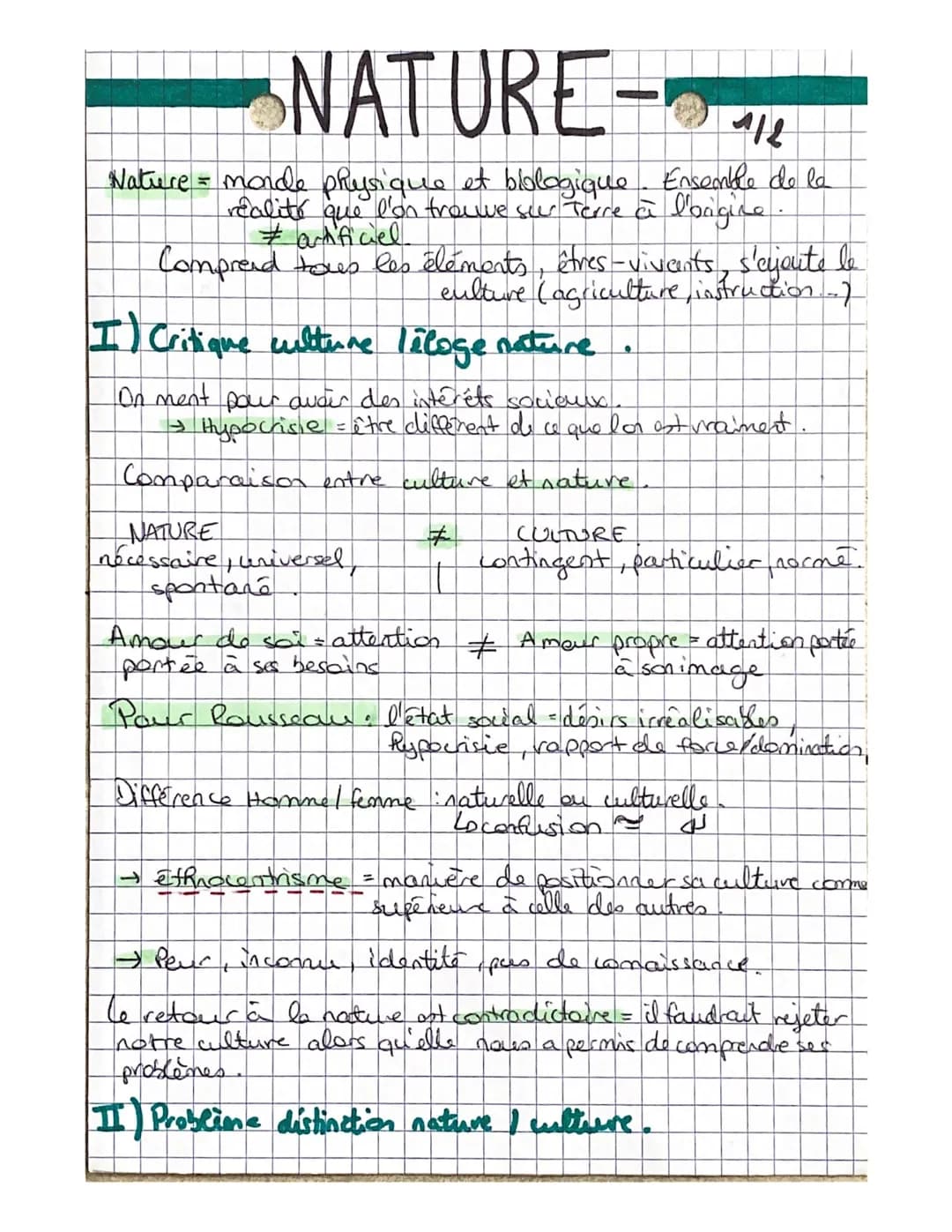 NATURE:
412
Nature = monde physique et biologique. Ensemble de la
realité que l'on trouve sur terre à l'origine.
#artificiel
Comprend tous l