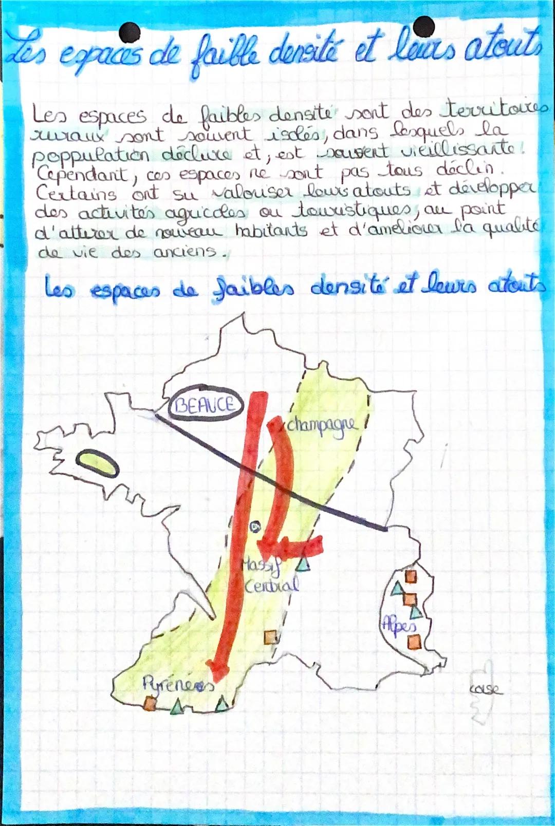 des espaces de faible densité et leurs atouts
Les espaces de faibles densite sont des territoires
ruraux sont souvent isolés, dans lesquels 