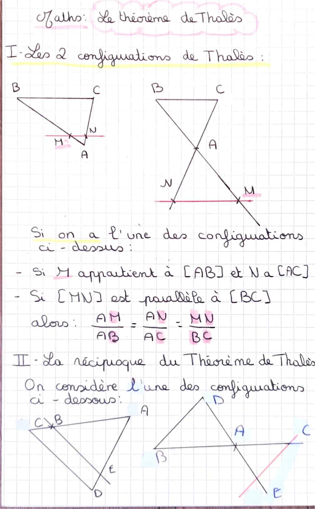Comprendre le théorème de Thalès - Maths 3ème