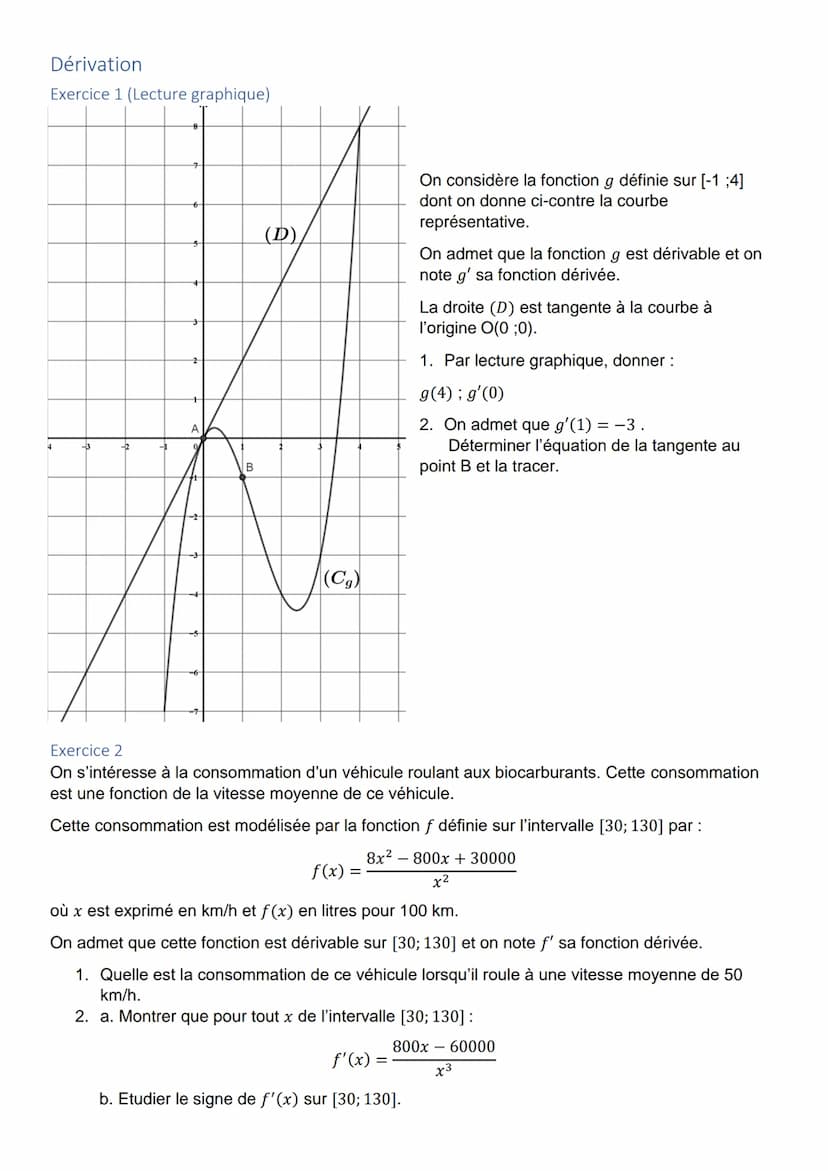
<h2 id="polynmeduseconddegr">Polynôme du second degré</h2>
<ol>
<li>Déterminer le tableau de signes de la fonction f(x) = -3x² - 4x + 7.</l