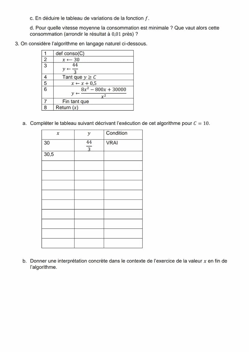 
<h2 id="polynmeduseconddegr">Polynôme du second degré</h2>
<ol>
<li>Déterminer le tableau de signes de la fonction f(x) = -3x² - 4x + 7.</l