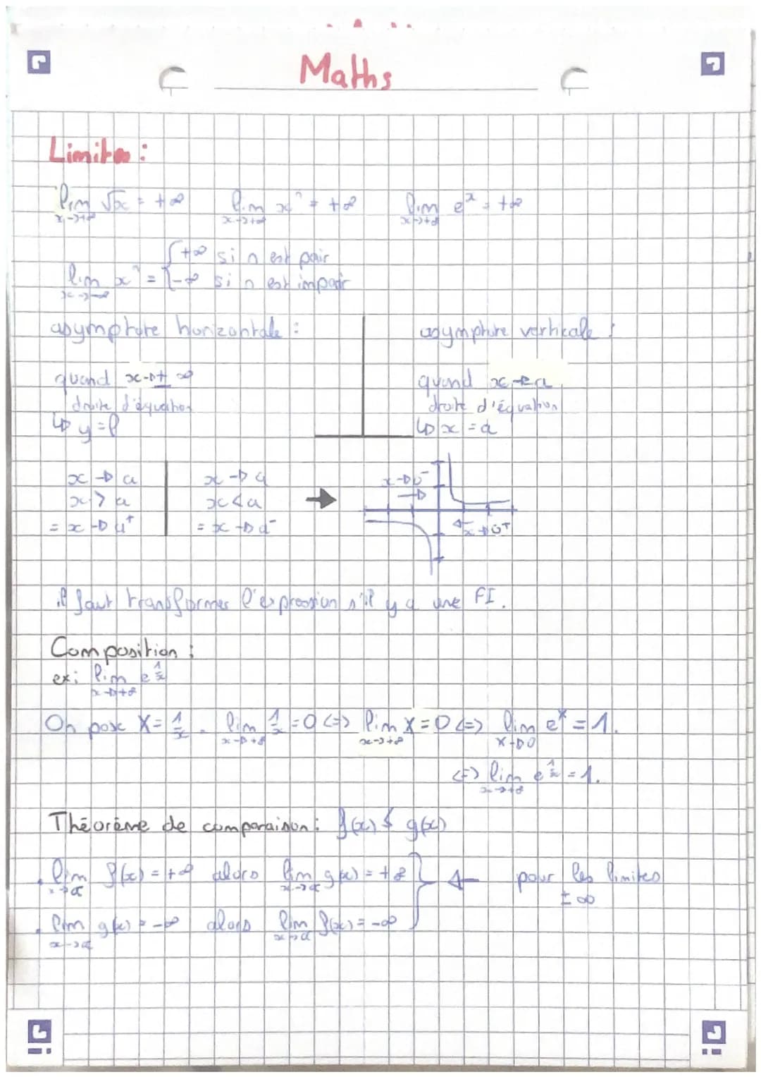 Suites:
Unon > Un (suite croissante)
Und1 KWh (suite décroissante)
arithmétique : Nom-
!G
Continuité
4 = 16² - Dac
Untr
Un = y₂ + hr
Un Upt(