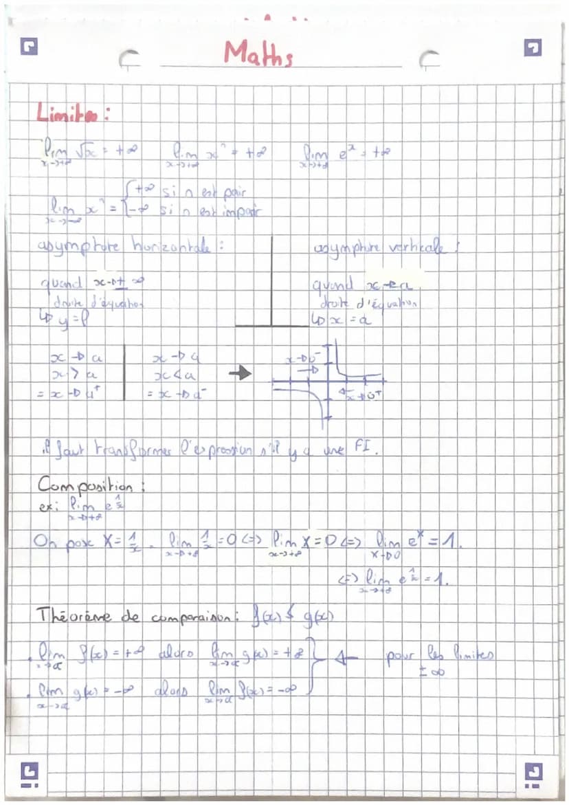Suites:
Unon > Un (suite croissante)
Und1 KWh (suite décroissante)
arithmétique : Nom-
!G
Continuité
4 = 16² - Dac
Untr
Un = y₂ + hr
Un Upt(