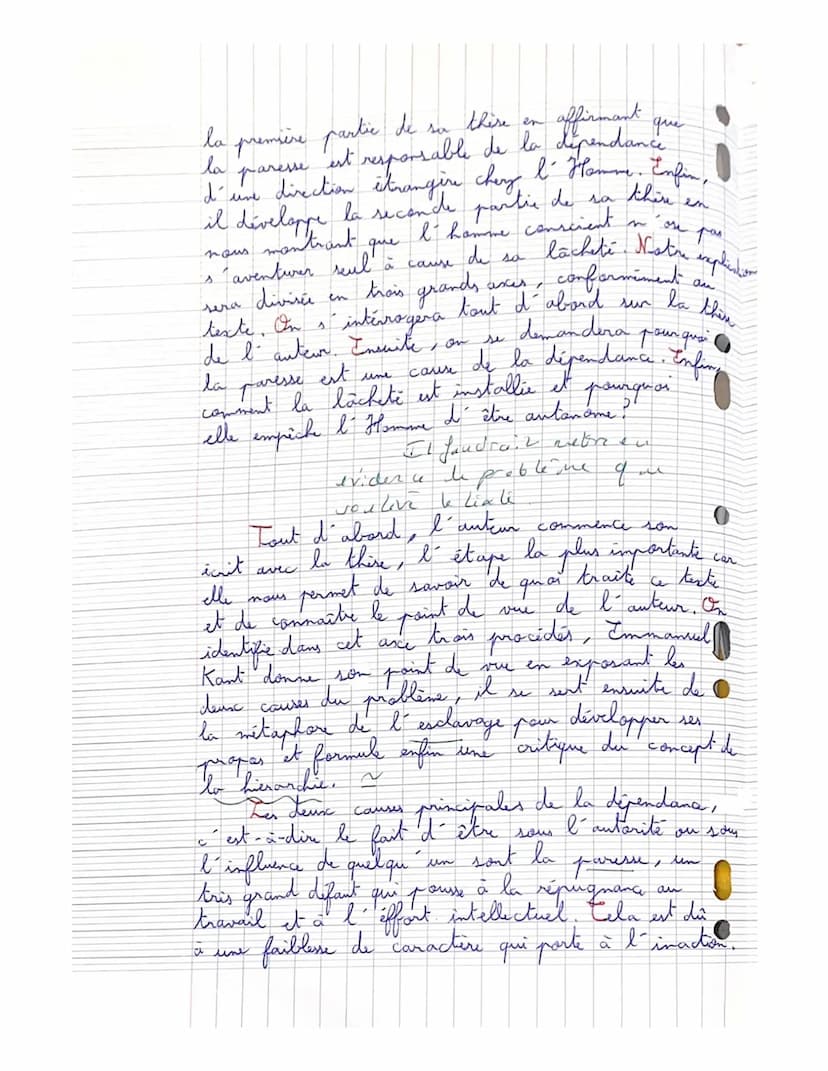 Imad
1 тог
D
15
Indance
بانان
линих
approximo hour upendant
à vour
arreter
гуре
Commentaire:
Une ex
explication de texte approfondie
qui s'e