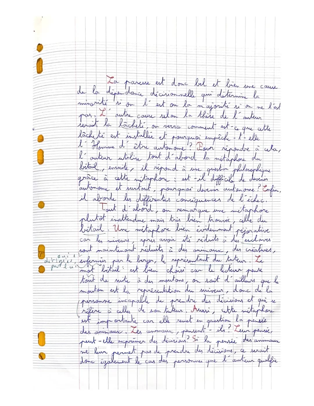 Imad
1 тог
D
15
Indance
بانان
линих
approximo hour upendant
à vour
arreter
гуре
Commentaire:
Une ex
explication de texte approfondie
qui s'e
