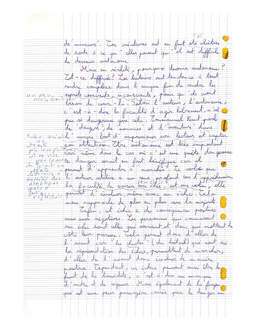 Imad
1 тог
D
15
Indance
بانان
линих
approximo hour upendant
à vour
arreter
гуре
Commentaire:
Une ex
explication de texte approfondie
qui s'e