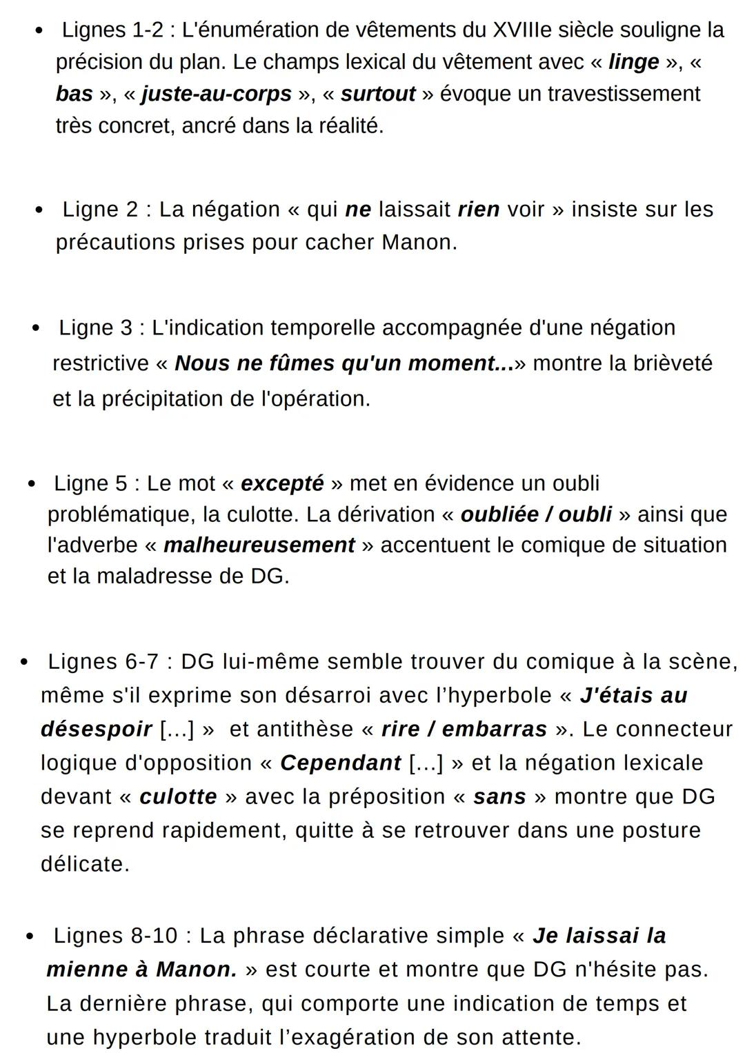 element introduction:
L'évasion - Manon
Lescaut
LL6
L'extrait étudié aujourd'hui est issu du roman Manon Lescaut écrit par l'Abbé
Prévost. C