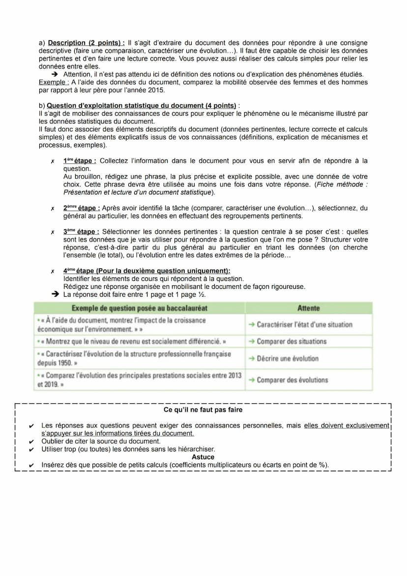 EC1 mobilisation
des connaissances
(une question)
4 points
●
L'EPREUVE COMPOSEE
FICHE MÉTHODE : Vers le bac
L'ÉPREUVE COMPOSÉE
(EC)
●
X
EC2 