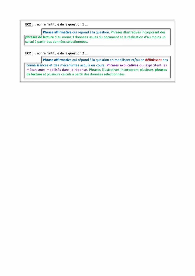 EC1 mobilisation
des connaissances
(une question)
4 points
●
L'EPREUVE COMPOSEE
FICHE MÉTHODE : Vers le bac
L'ÉPREUVE COMPOSÉE
(EC)
●
X
EC2 
