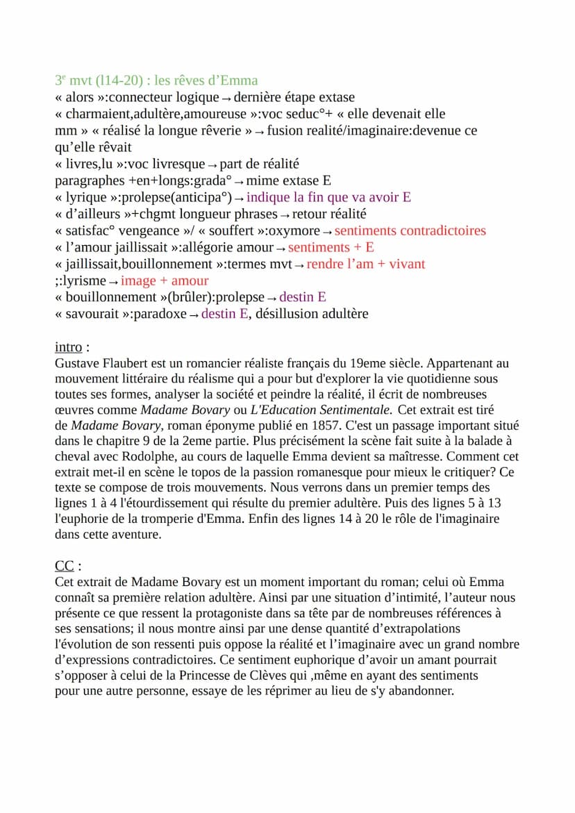 Parcours individu, morale et société
amour
genre: mœurs de province/roman
texte n°5 :<< j'ai un amant »
Madame Bovary, 1857
Gustave Flaubert