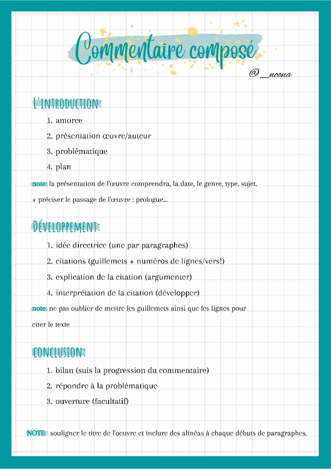Commentaire composé 