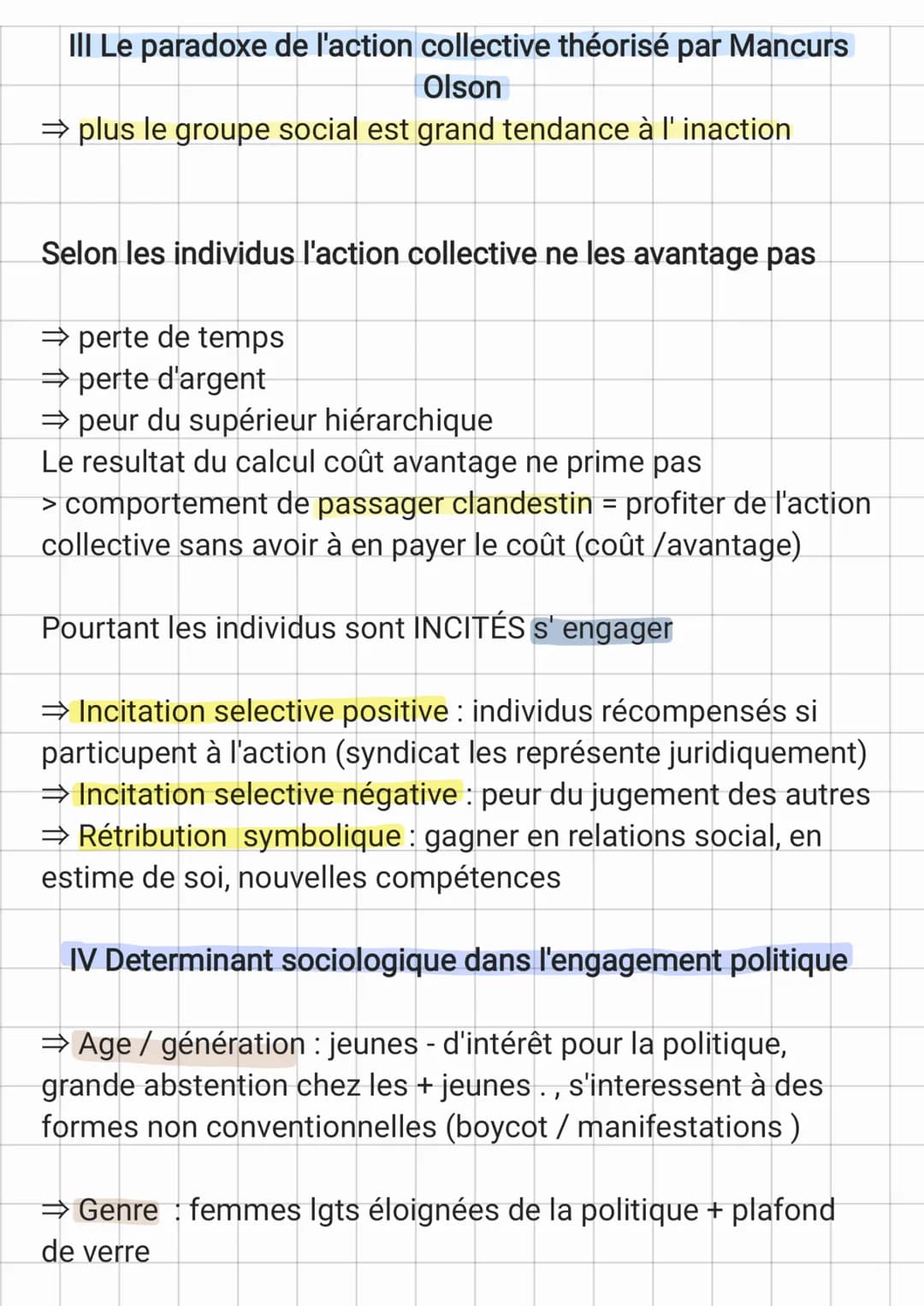 Comment expliquer l'engagement politique dans les sociétés
démocratiques
⇒ engagement politique : désigne l'ensemble des formes.
d'activités