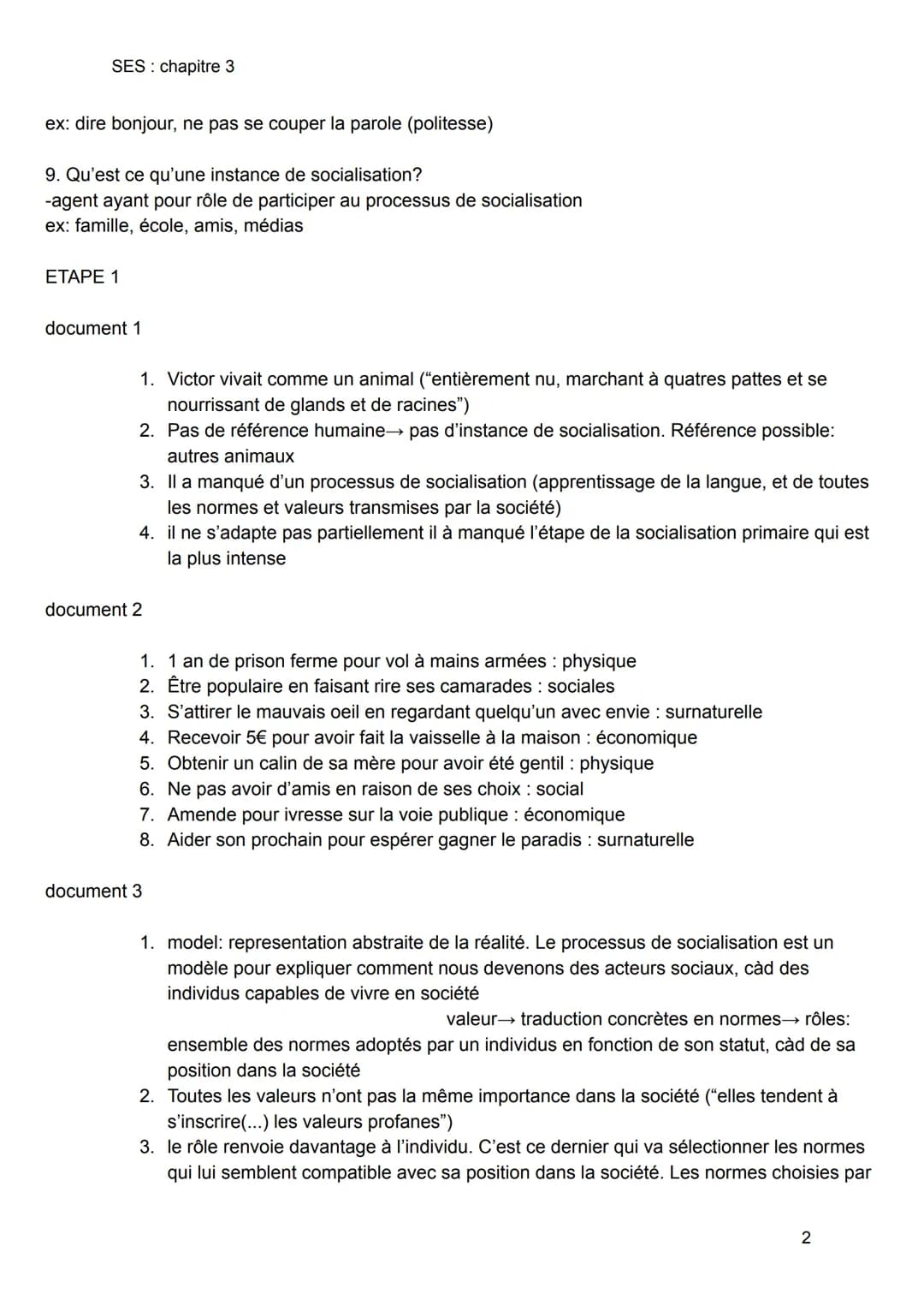 SES: chapitre 3
chapitre 3 comment devenons nous des acteurs sociaux
1- le processus de socialisation
2. Combien de temps dure le processus 