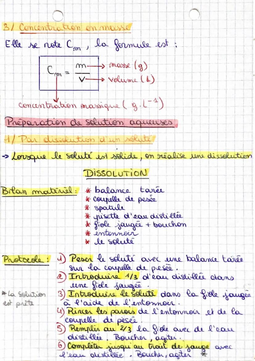 Thelenis it
Securia
solutions aqueuses
La quantité de matière "n"
La
quantité de matière se note `n", elle s'exprime en
mole.
C'est un nombr