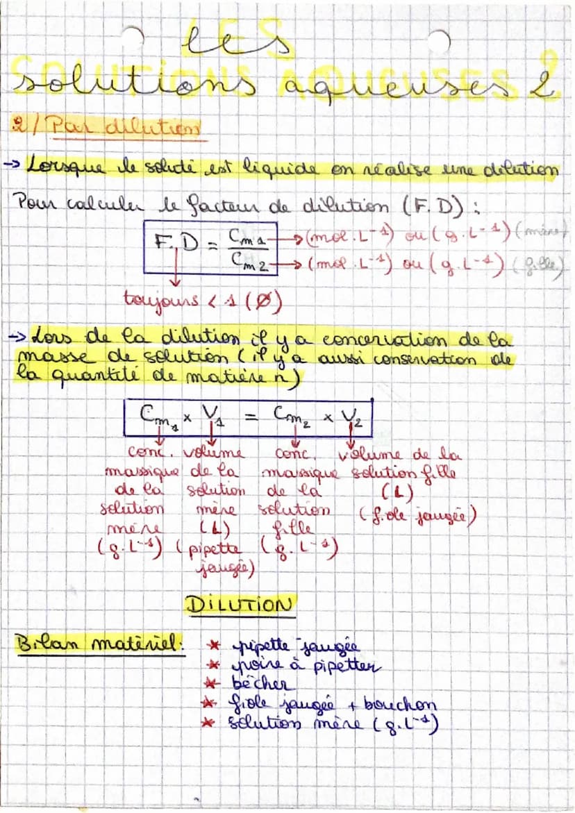 Thelenis it
Securia
solutions aqueuses
La quantité de matière "n"
La
quantité de matière se note `n", elle s'exprime en
mole.
C'est un nombr