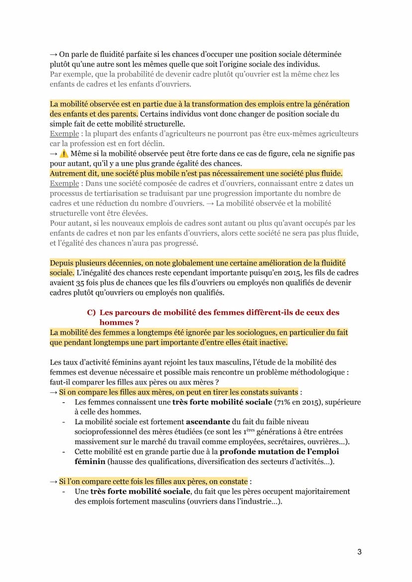 QUELS SONT LES CARACTÉRISTIQUES CONTEMPORAINES ET LES
FACTEURS DE LA MOBILITÉ SOCIALE?
Introduction: Mobilité, de quoi parle-t-on ?
Imane, d