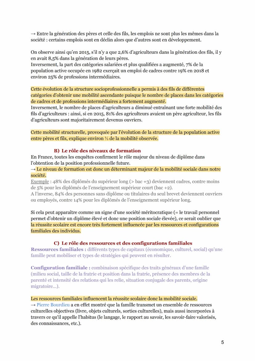 QUELS SONT LES CARACTÉRISTIQUES CONTEMPORAINES ET LES
FACTEURS DE LA MOBILITÉ SOCIALE?
Introduction: Mobilité, de quoi parle-t-on ?
Imane, d