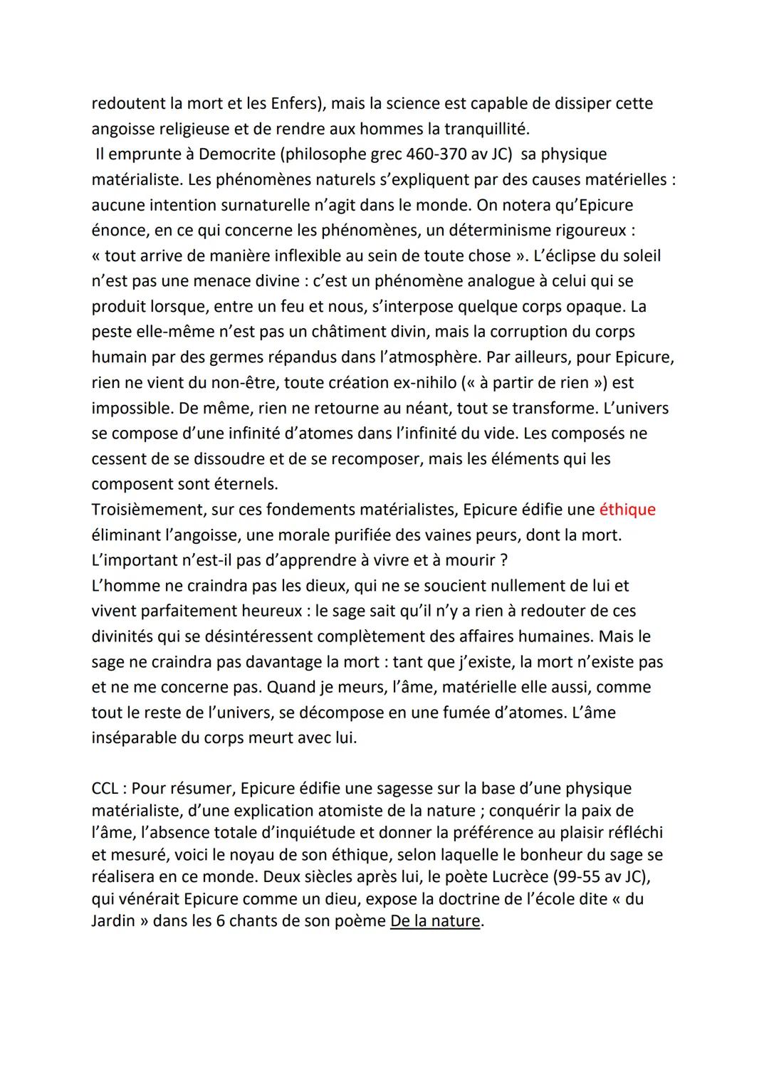 Epicure

SA VIE :

Bien que l'on sache peu de choses sur sa vie, Épicure naît vraisemblablement
entre la fin de l'année 342 avant J.-C. et l