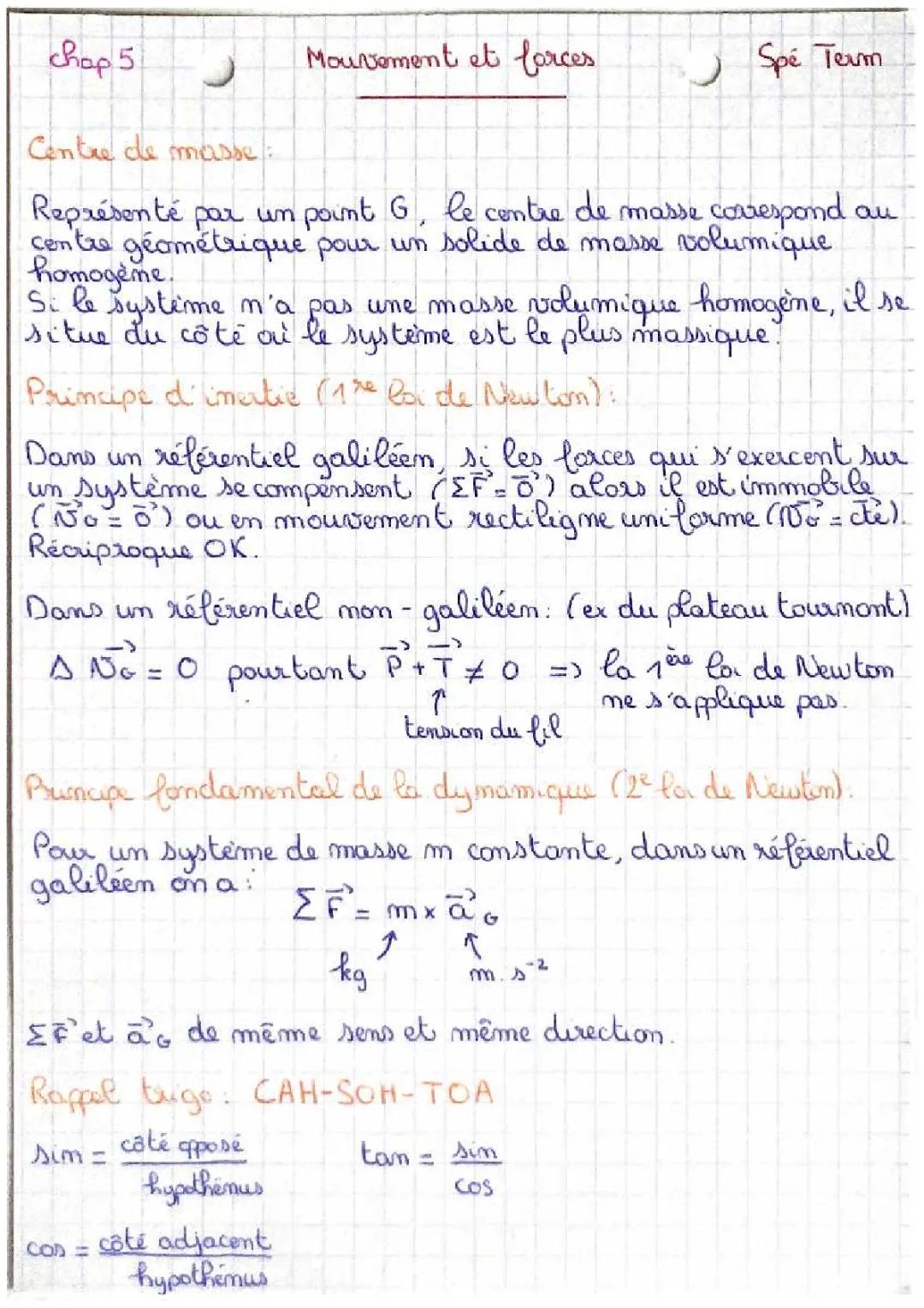 Découvre le Centre de Masse et les Lois de Newton