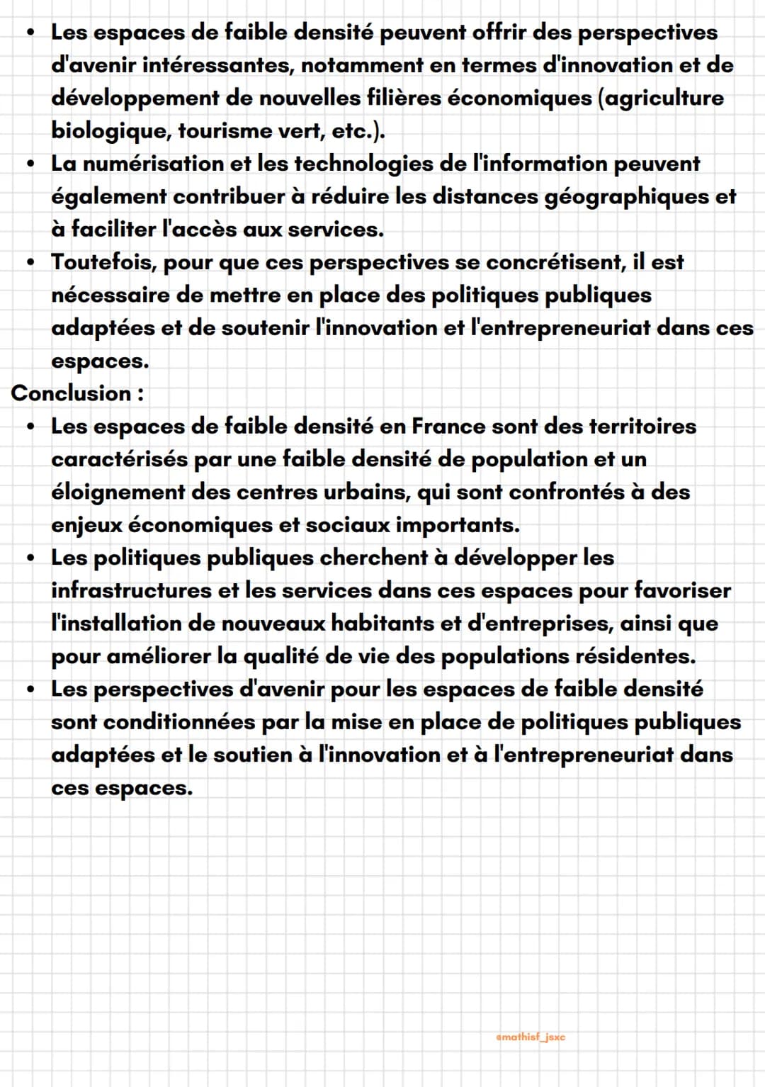 emathist_jsxc
Géographie
Les espaces de faible densité
Introduction :
• Les faibles espaces de densité en France regroupent des
territoires 