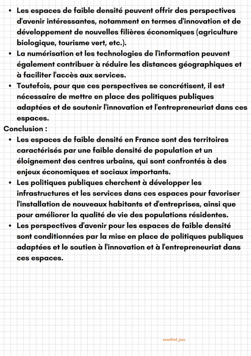 emathist_jsxc
Géographie
Les espaces de faible densité
Introduction :
• Les faibles espaces de densité en France regroupent des
territoires 
