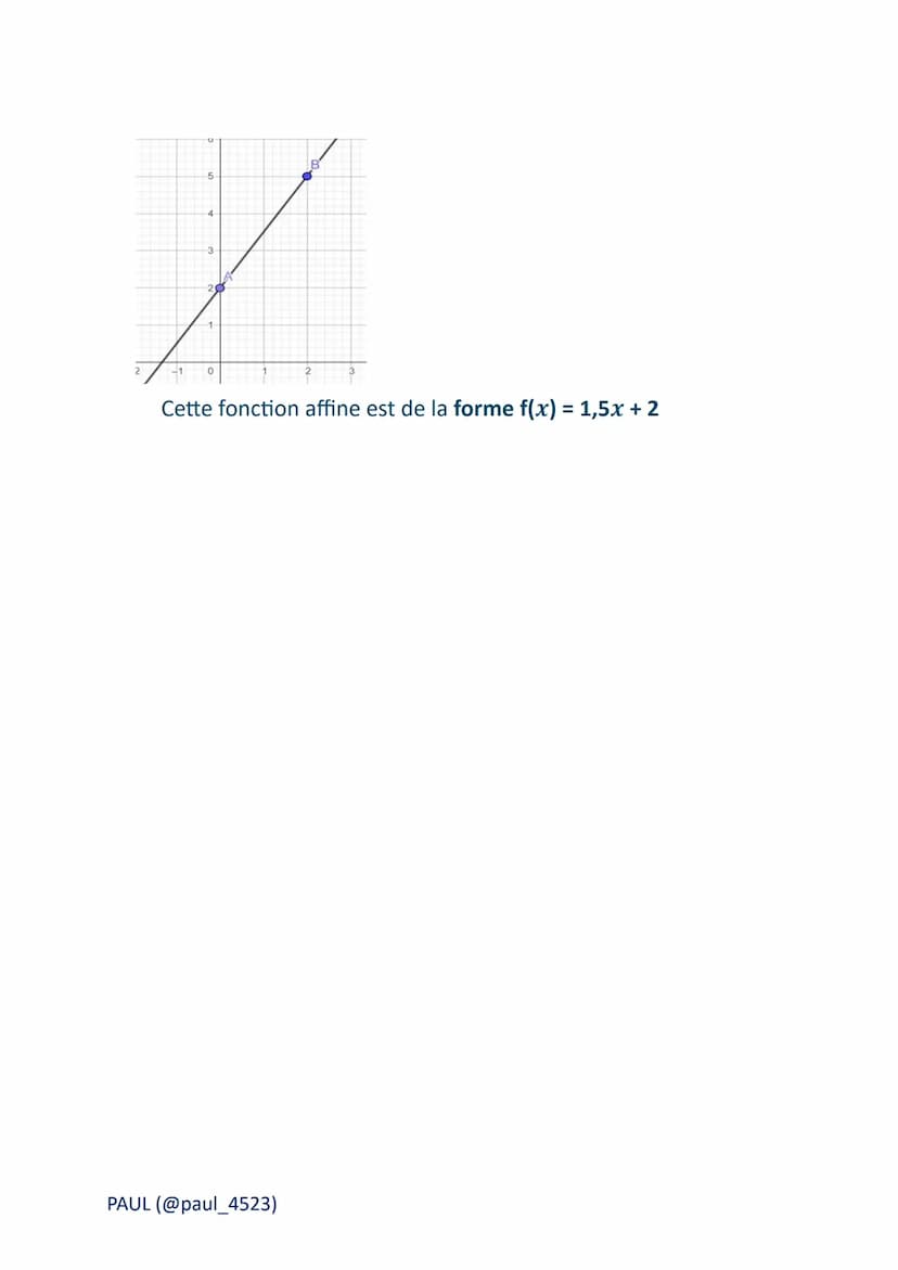 LES FONCTIONS AFFINES ET
LINEAIRES
➤ Les fonctions linéaires :
Une fonction linéaire est une fonction de la forme f(x) = ax
Une fonction lin