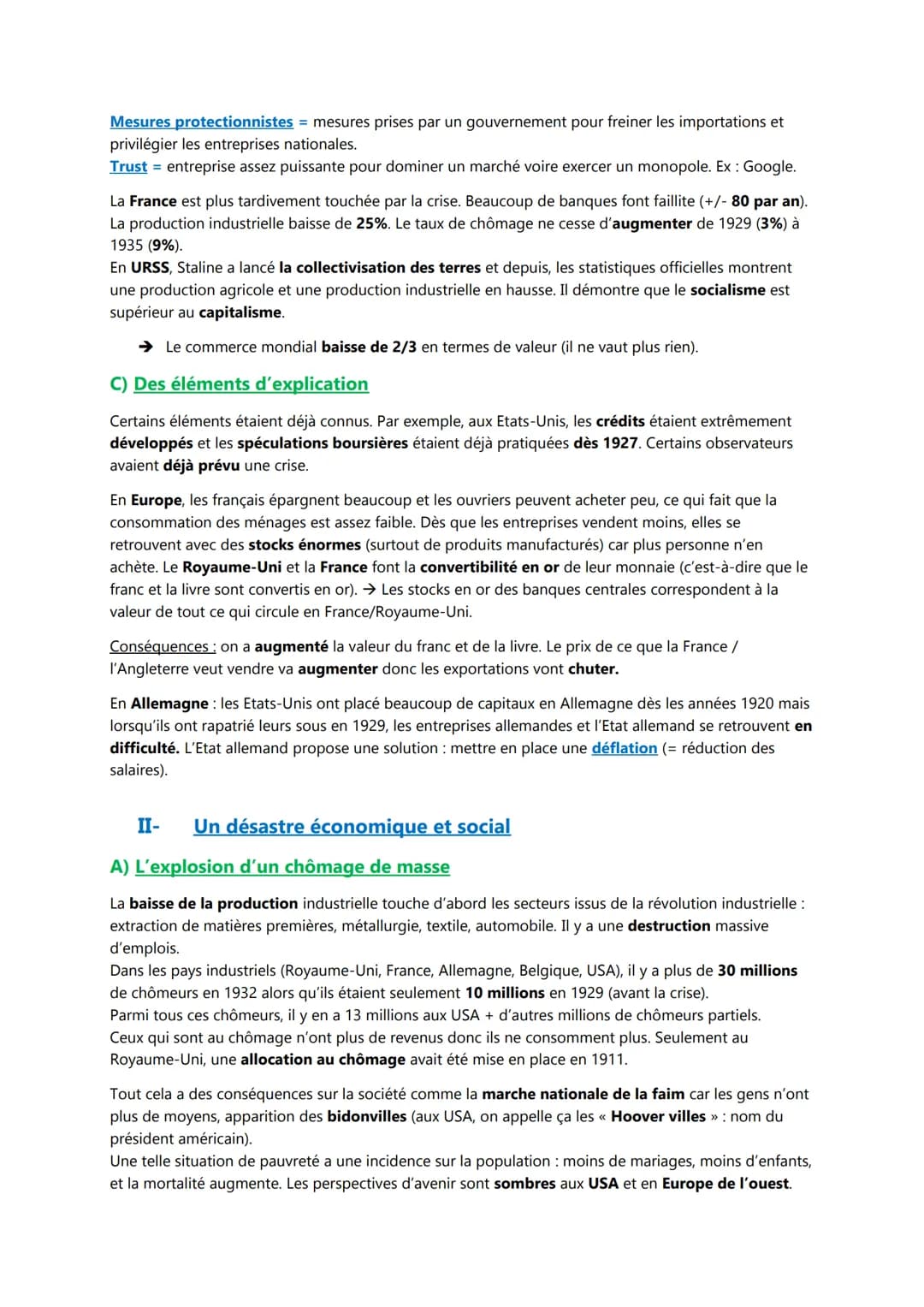 Chapitre I
L'impact de la crise de 1929:
déséquilibres économiques et sociaux
Introduction
Après la première guerre mondiale, le pacifisme s