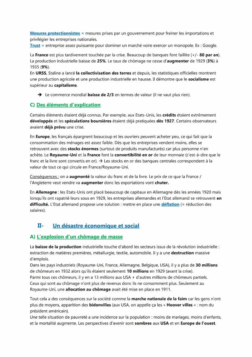 Chapitre I
L'impact de la crise de 1929:
déséquilibres économiques et sociaux
Introduction
Après la première guerre mondiale, le pacifisme s