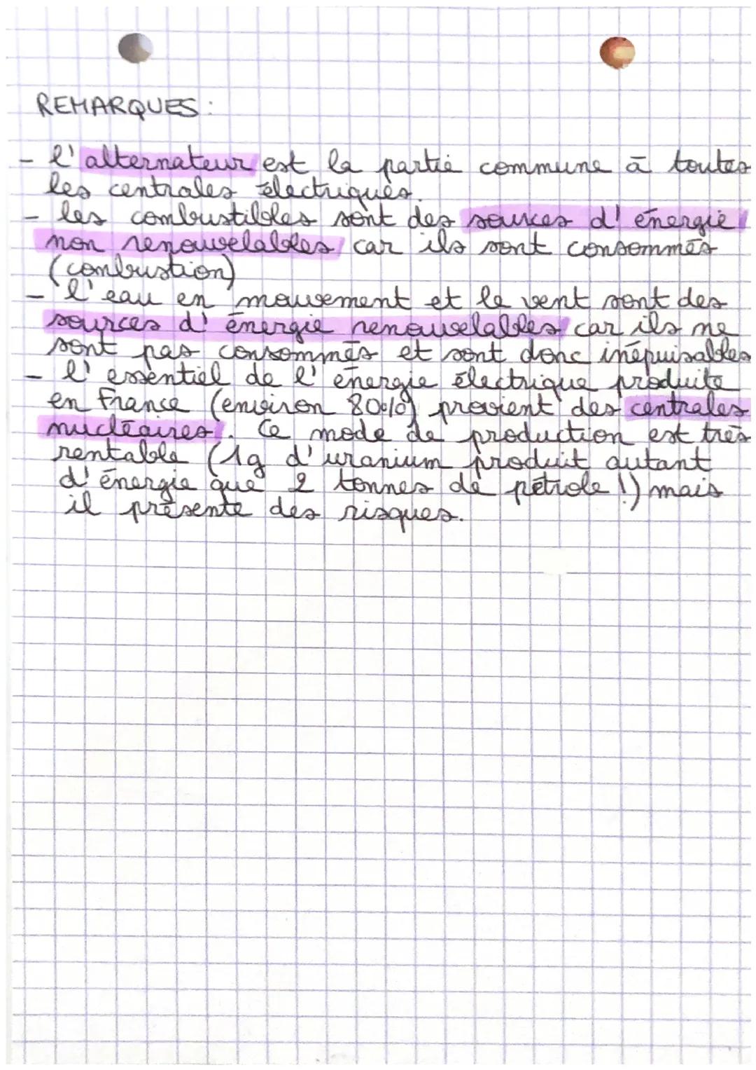 PHYSIQUE
CHIMIE
L'ENERGIE ET SES CONVERSIONS
• PUISSANCE ELECTRIQUE :
La loi d' Ohm.
P=UX
puissance
(en W)
QUE RX I
tensions
électrique (env