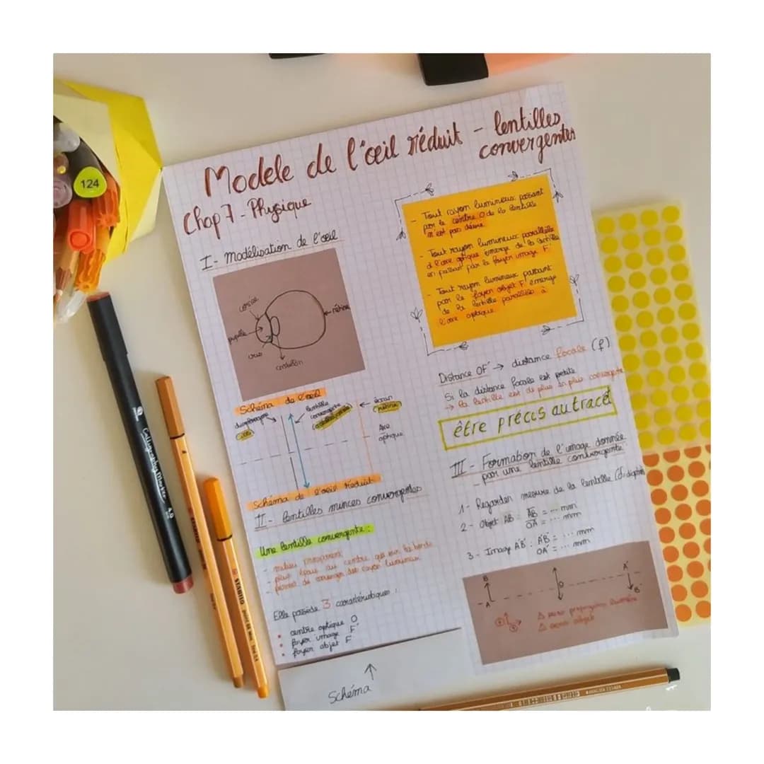 124
Modele de l'oeil réduit
Chap 7 - Physique
I- Modélisation de l'oeil
cornee
pupille
مین
Schema
dispon
costandin
de l'oe
Benbille
con
Cath