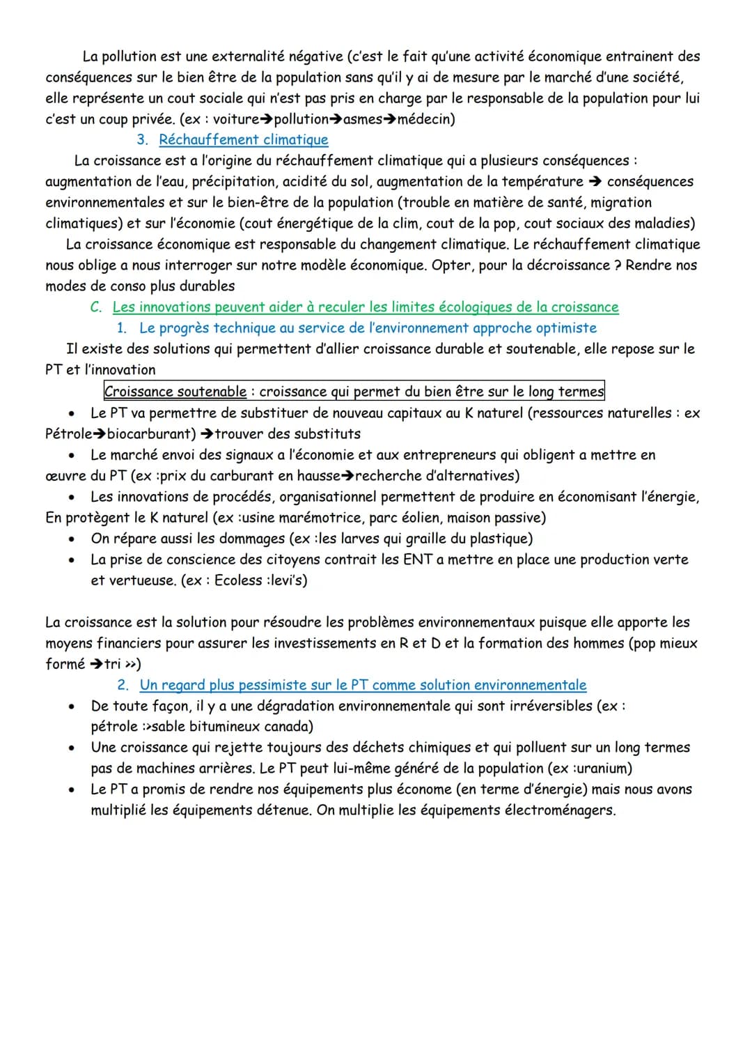 I.
A- L'augmentation du PIB mesure la croissance
Chapitre 1 : Quelles sont les défis de la croissance économique ?
Quelles sont les sources 