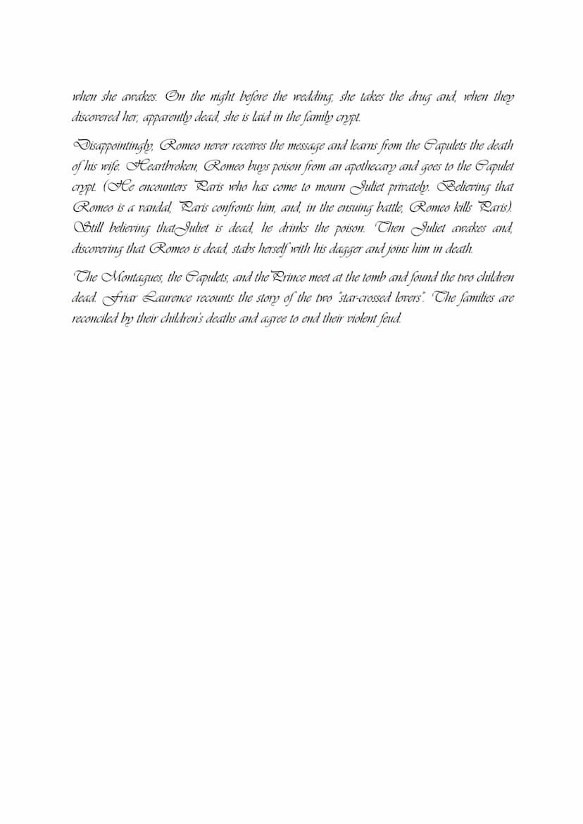 
<p>The story of Romeo and Juliet is set in Verona, Italy. It begins with a street fight between servants of the Montague and Capulet famili