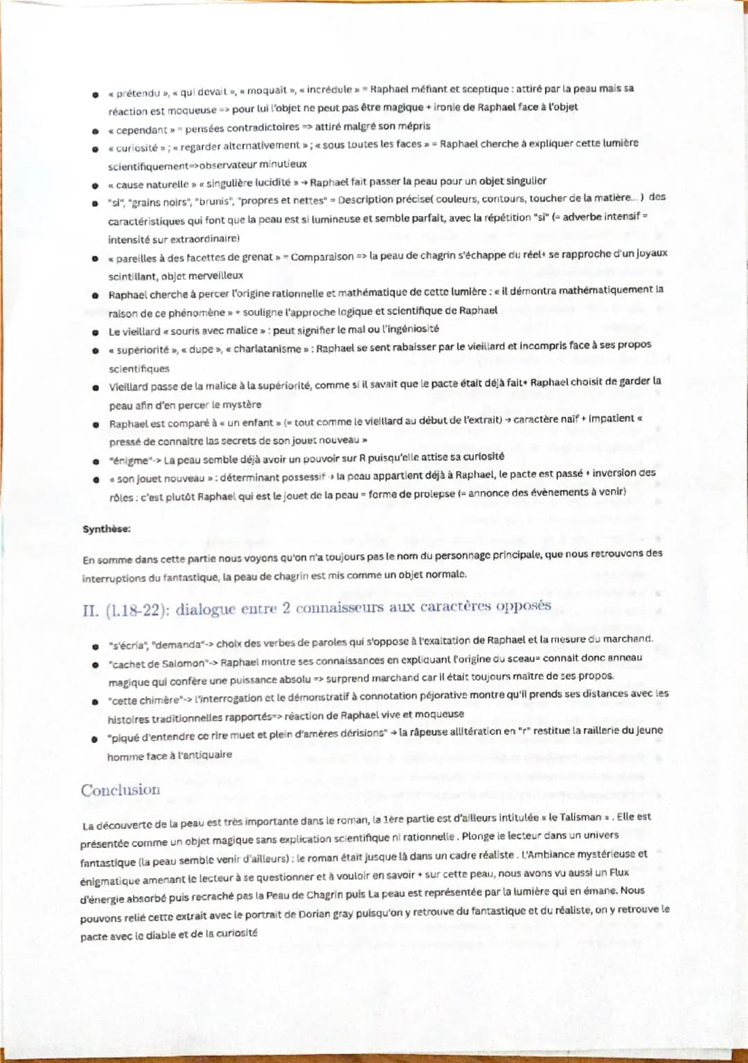 Texte 2: La Peau de Chagrin
Honoré de Balzac
Introduction
auteur: Honoré de Balzac (1799-1850) écrivain français
⚫ œuvre: la Peau de Chagrin