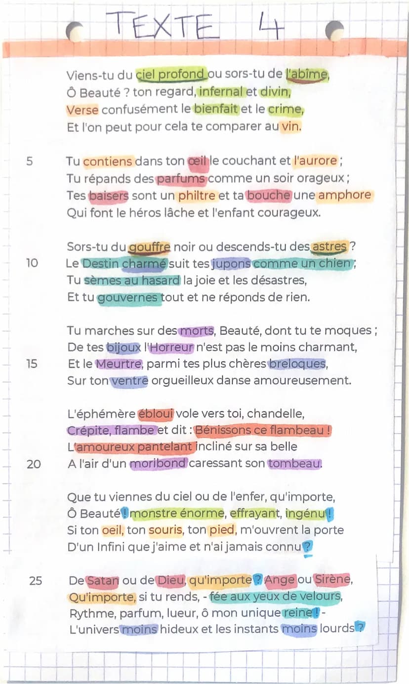 TEXTE 4
F
Hymne à la beauté
POÉSIE
Charles Baudelaire
INTRO:
77
Hymne à la beauté fait partie du recueil les
Fleurs du Mal de Charles Baudel