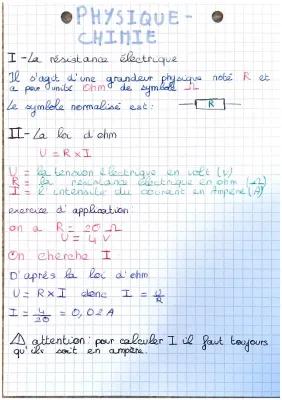 Know La loi d’ohm- Physique chimie  thumbnail