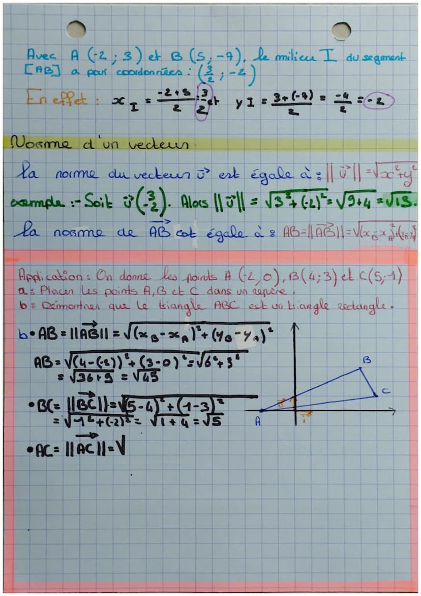 notions
Définitions
Représentation :
vecteurs
A
GA
4
AB
→ A deux points distincts A et B on peut associer le
vecteur AB et le vecteun BA.
> 